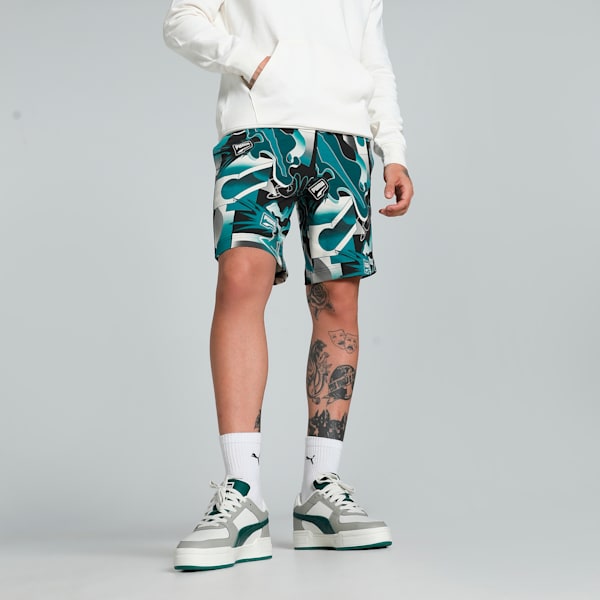 BRAND LOVE Men's Printed 8" Shorts, PUMA Black, extralarge-IND